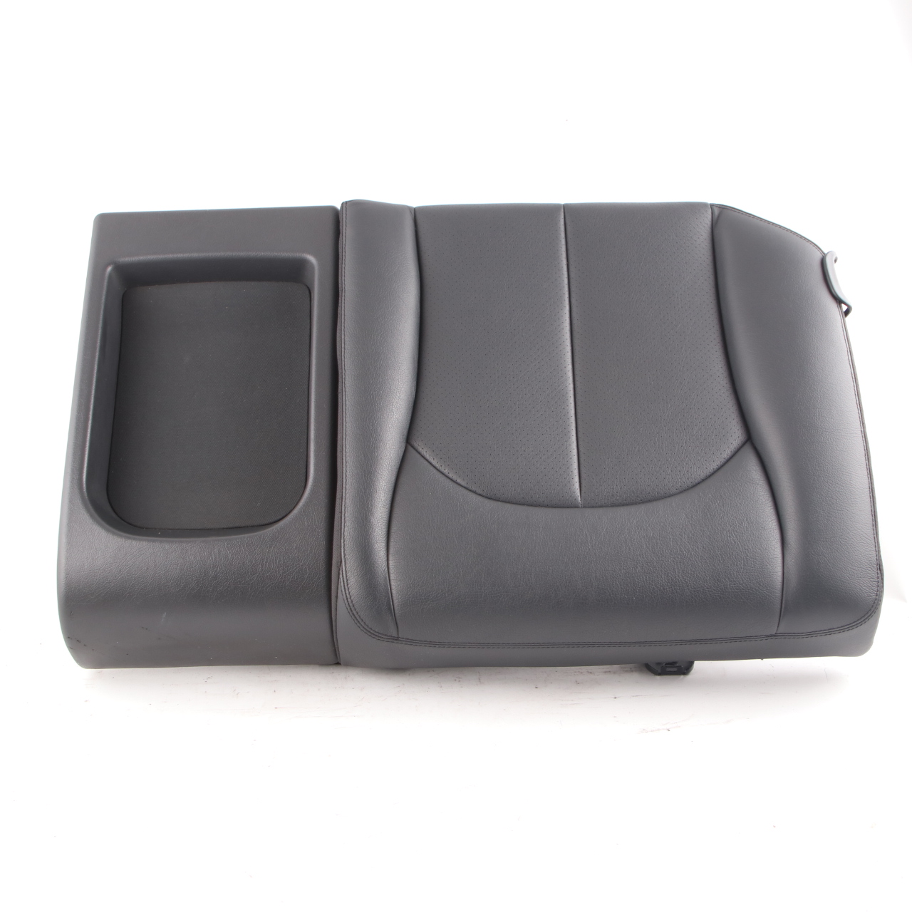 Mercedes C209 Seat Cover Rear Left N/S Cushion Covering Black Leather Nappa