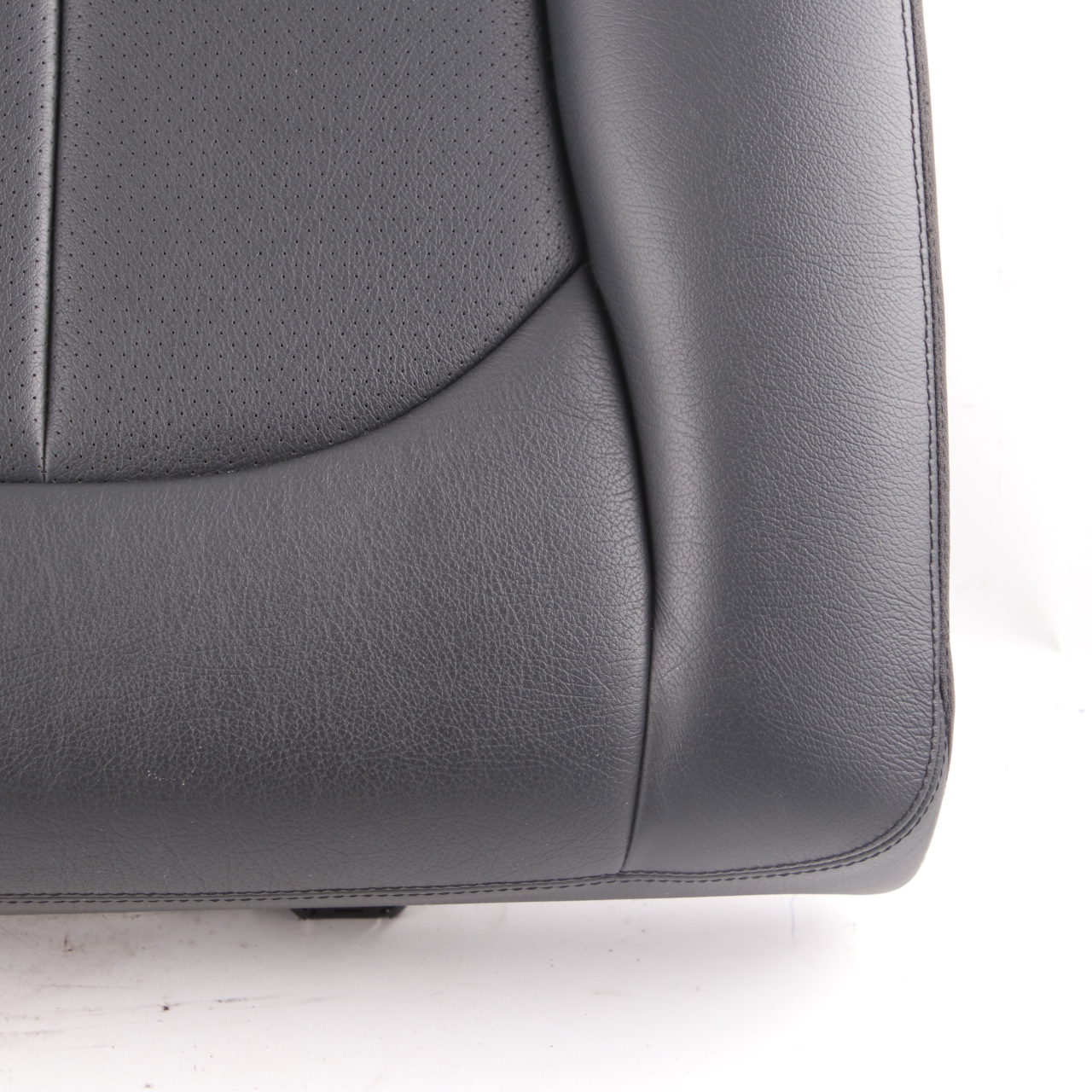 Mercedes C209 Seat Cover Rear Left N/S Cushion Covering Black Leather Nappa