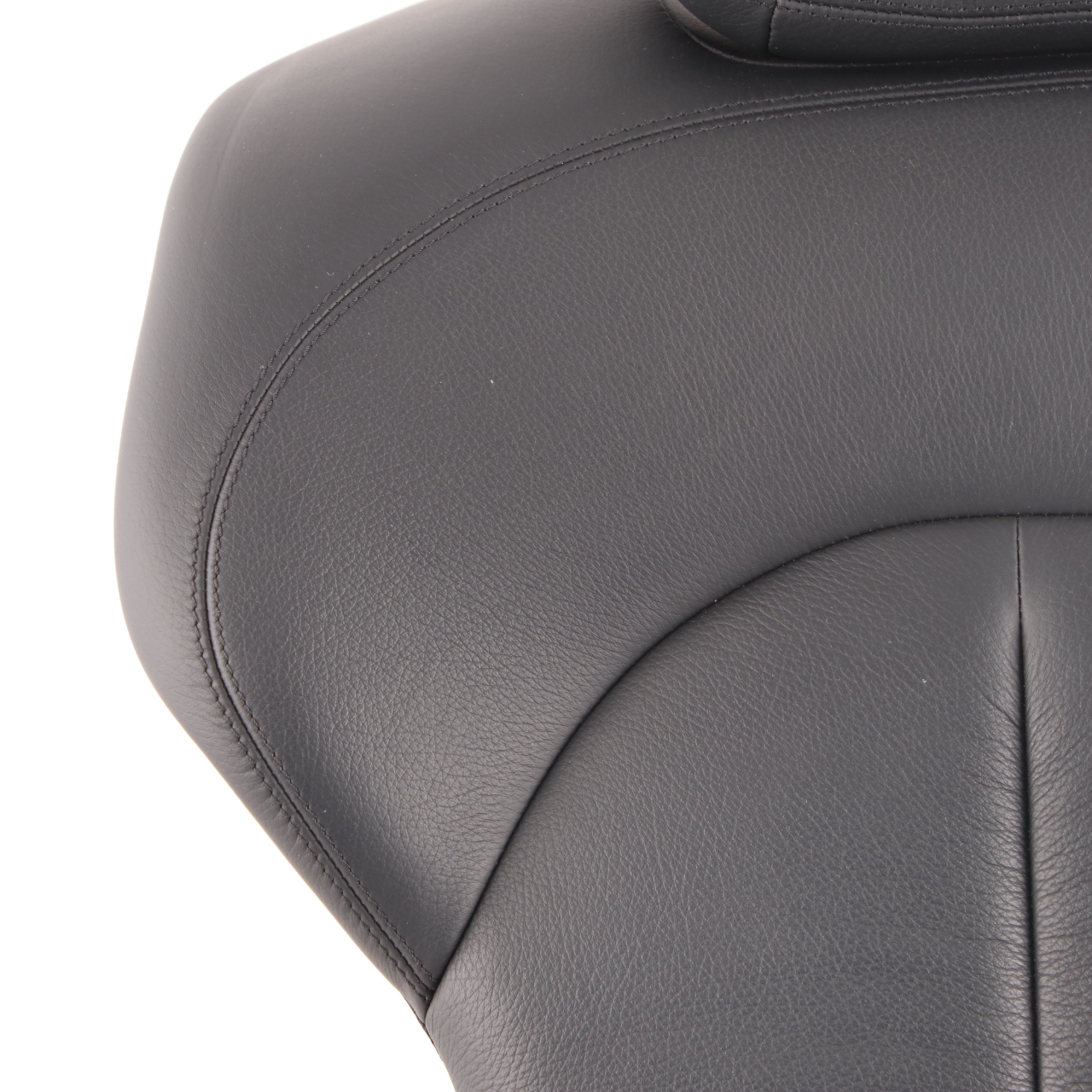 Mercedes C209 Seat Backrest Rear Right O/S Back Cover Leather Nappa Black