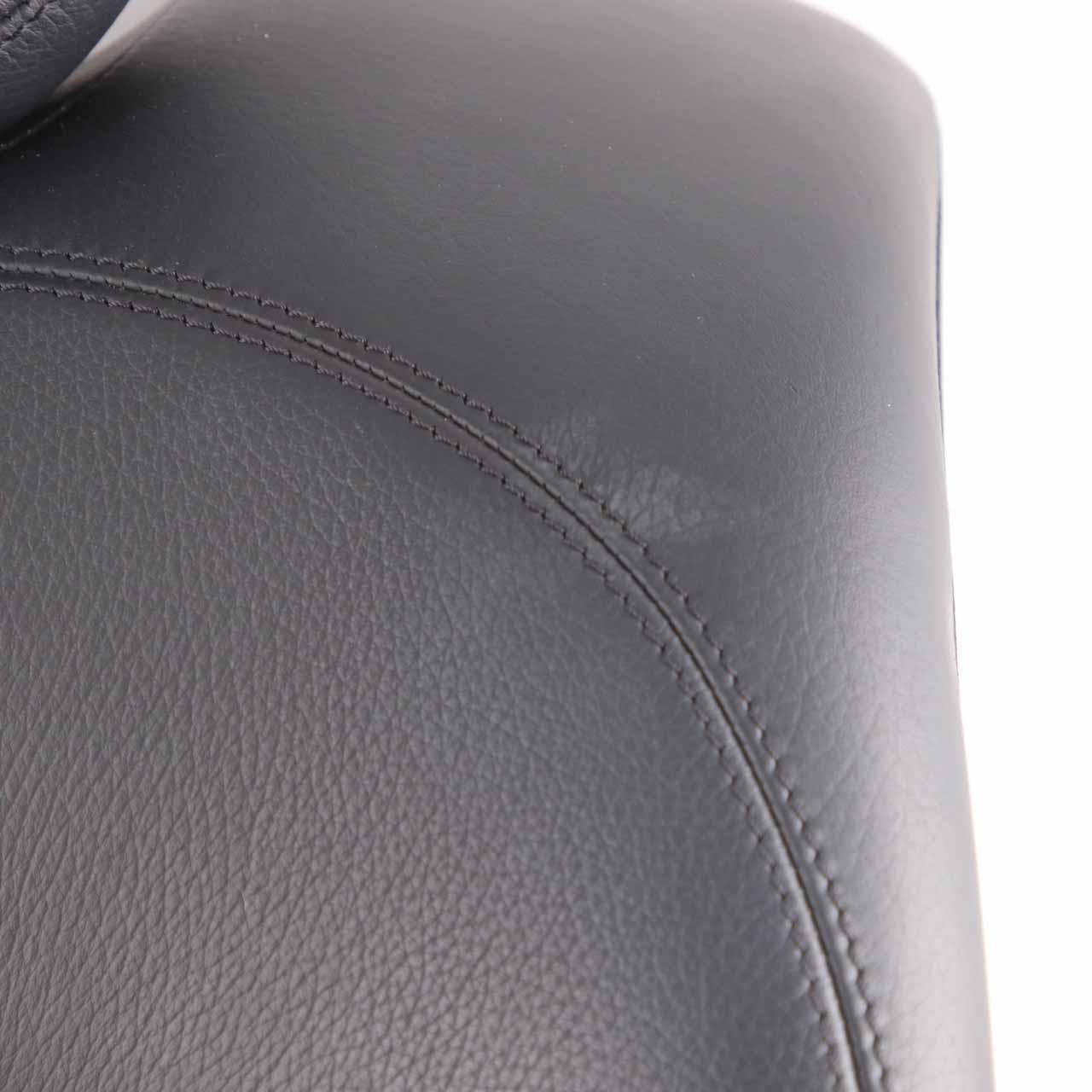 Mercedes C209 Seat Backrest Rear Right O/S Back Cover Leather Nappa Black