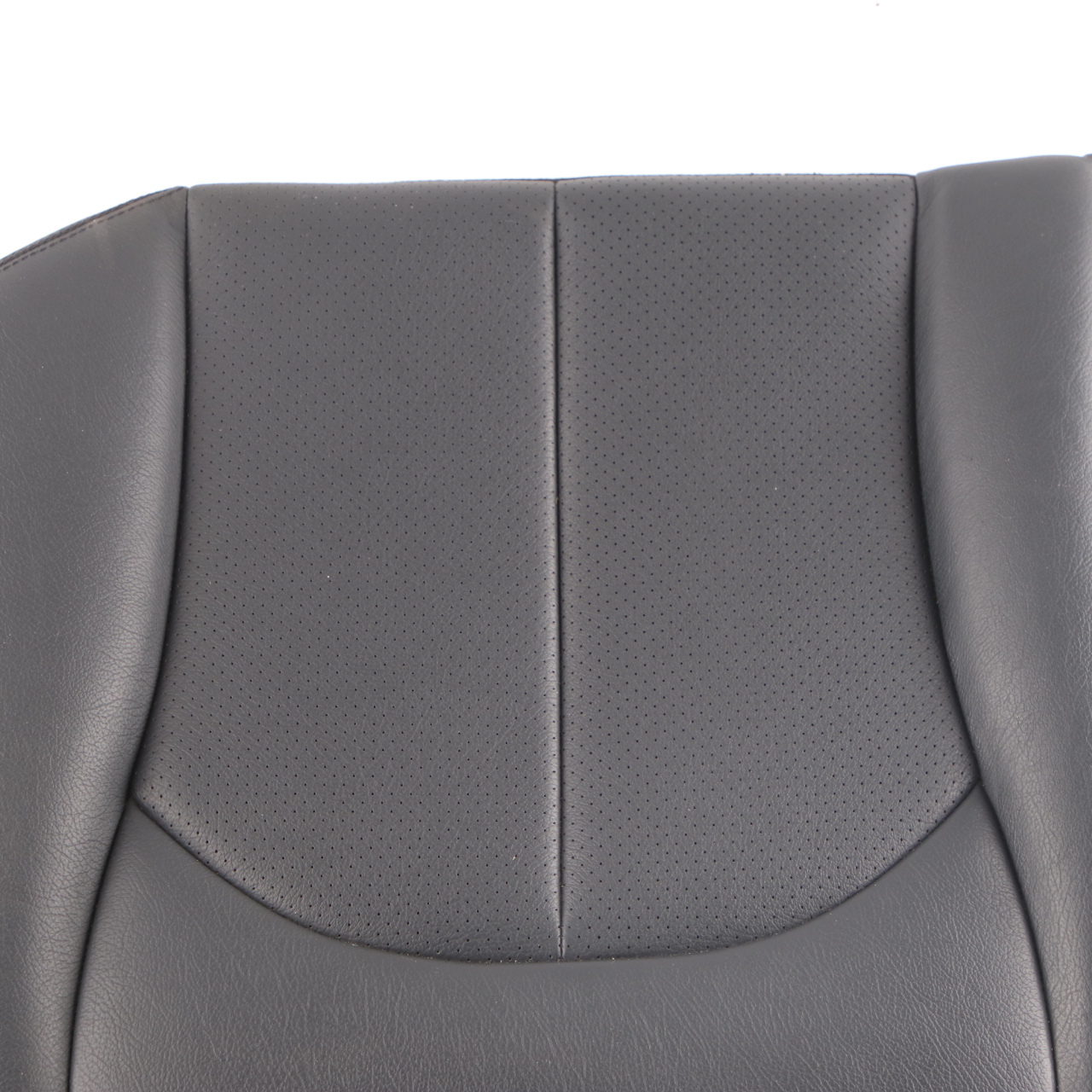 Mercedes C209 Seat Cover Rear Right O/S Cushion Covering Black Leather Nappa