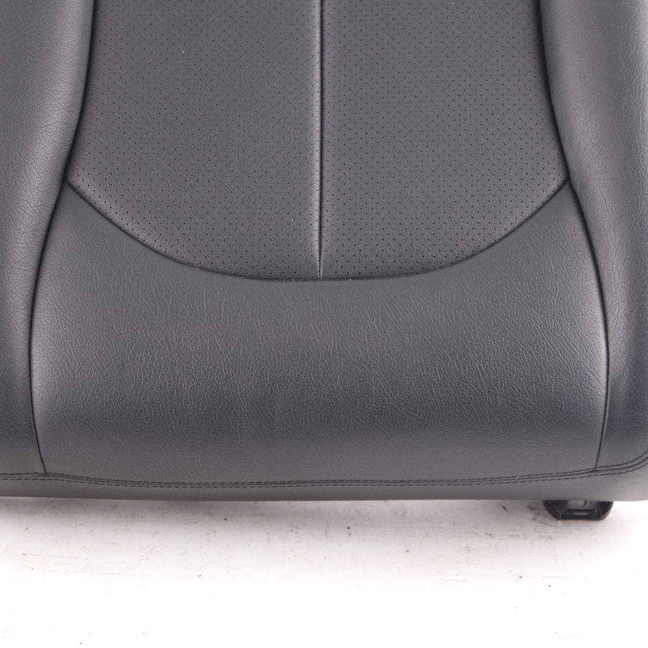 Mercedes C209 Seat Cover Rear Right O/S Cushion Covering Black Leather Nappa