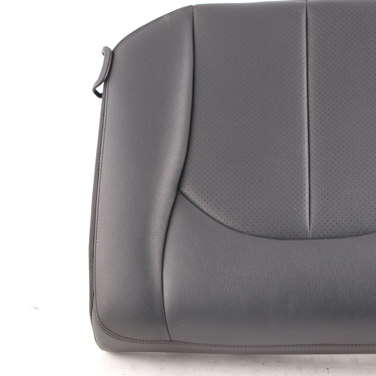 Mercedes C209 Seat Cover Rear Right O/S Cushion Covering Black Leather Nappa