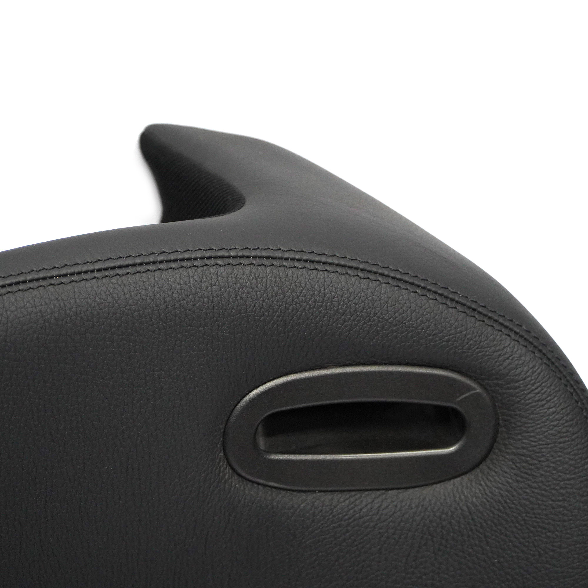 Mercedes A209 Cabrio Rear Seat Backrest Back Rest Heated Black Leather Nappa