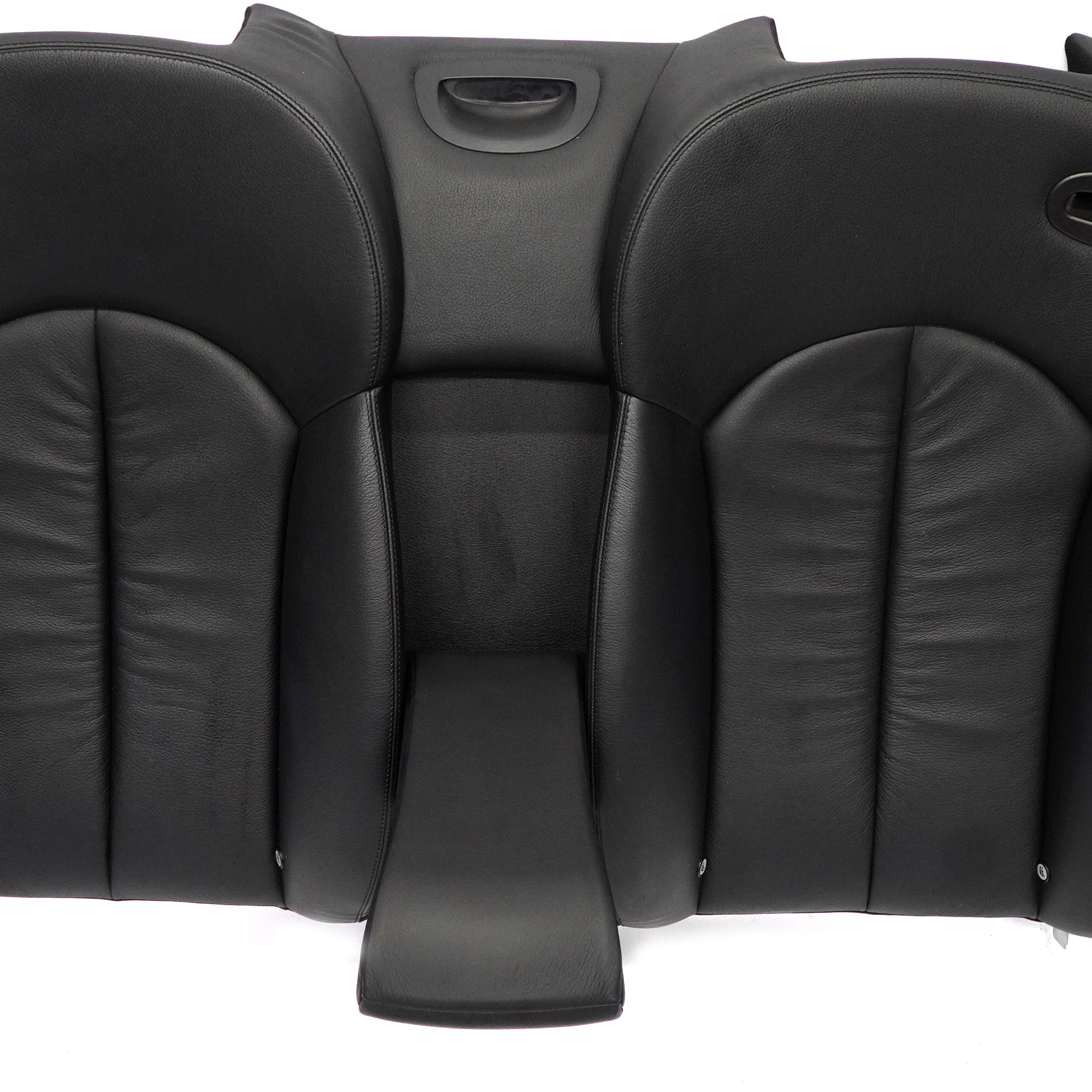 Mercedes A209 Cabrio Rear Seat Backrest Back Rest Heated Black Leather Nappa