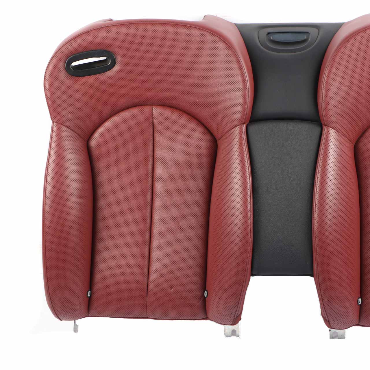 Mercedes A209 Cabrio Rear Seat Backrest Back Rest Heated Red Leather Nappa