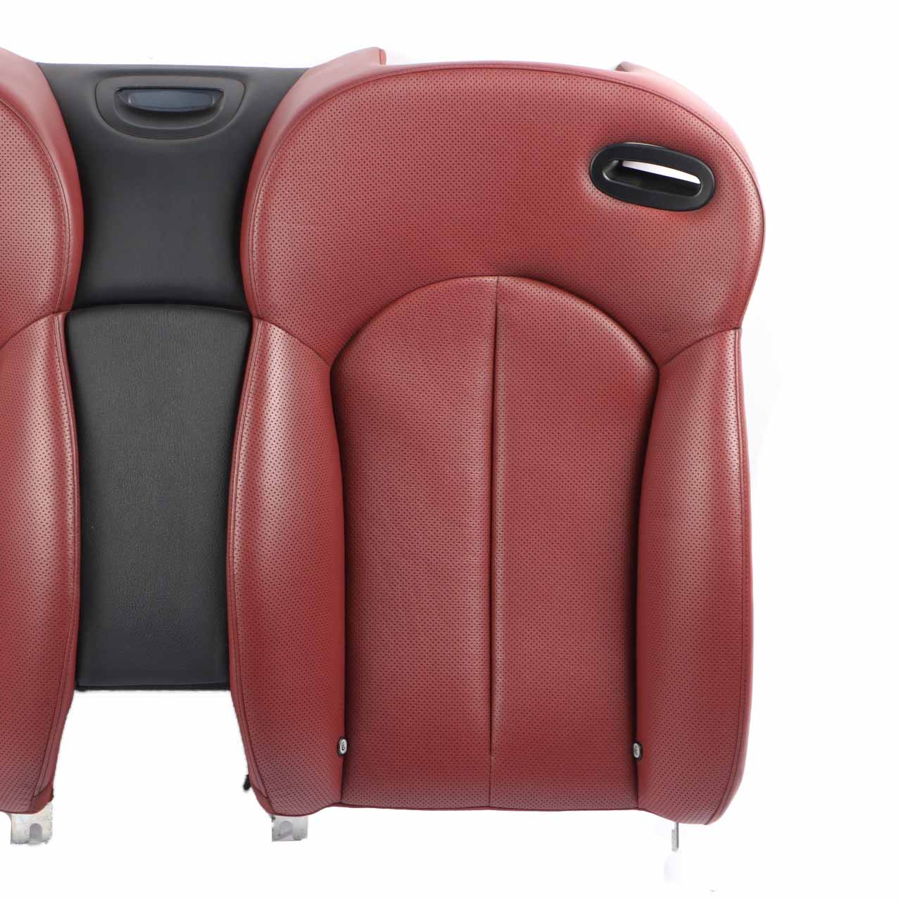 Mercedes A209 Cabrio Rear Seat Backrest Back Rest Heated Red Leather Nappa