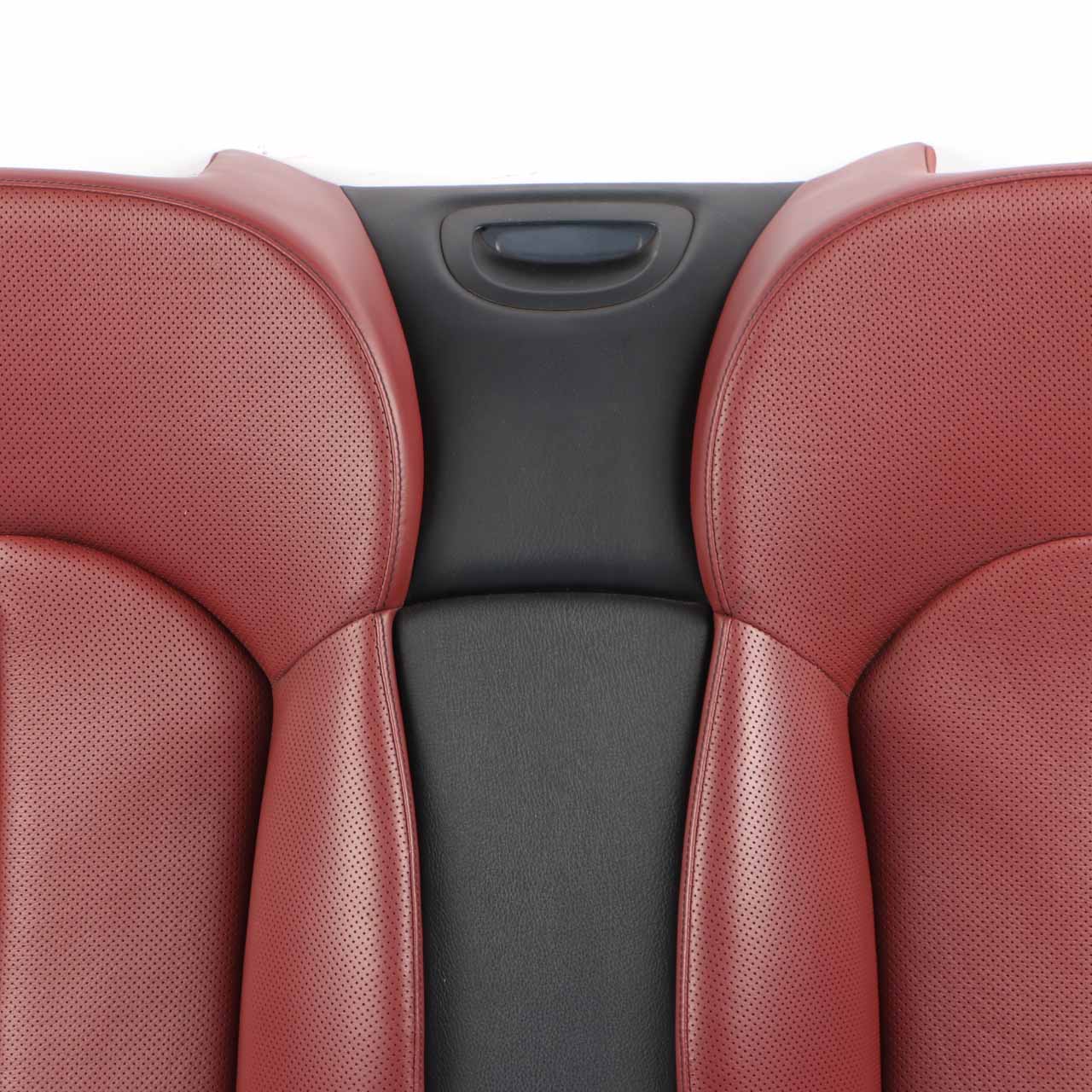 Mercedes A209 Cabrio Rear Seat Backrest Back Rest Heated Red Leather Nappa