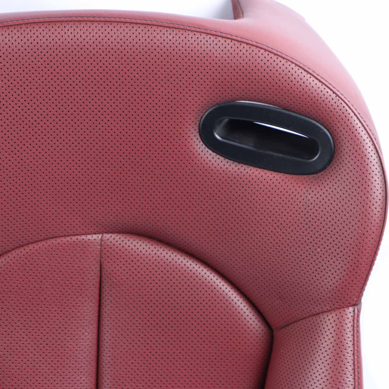 Mercedes A209 Cabrio Rear Seat Backrest Back Rest Heated Red Leather Nappa