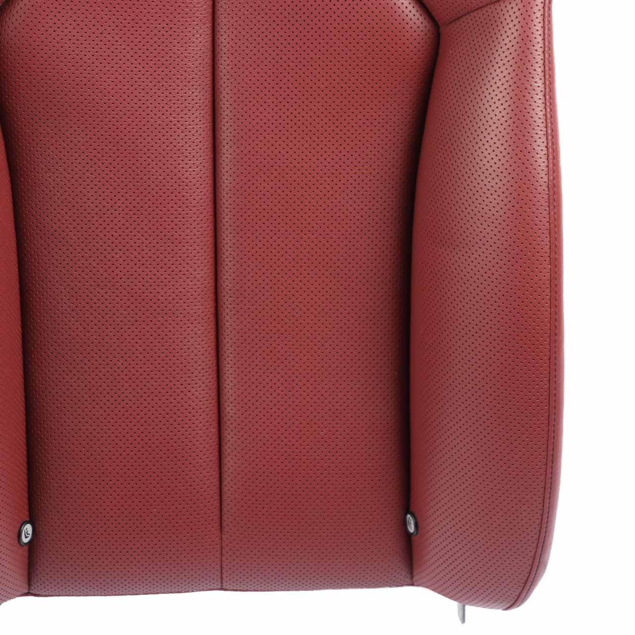 Mercedes A209 Cabrio Rear Seat Backrest Back Rest Heated Red Leather Nappa