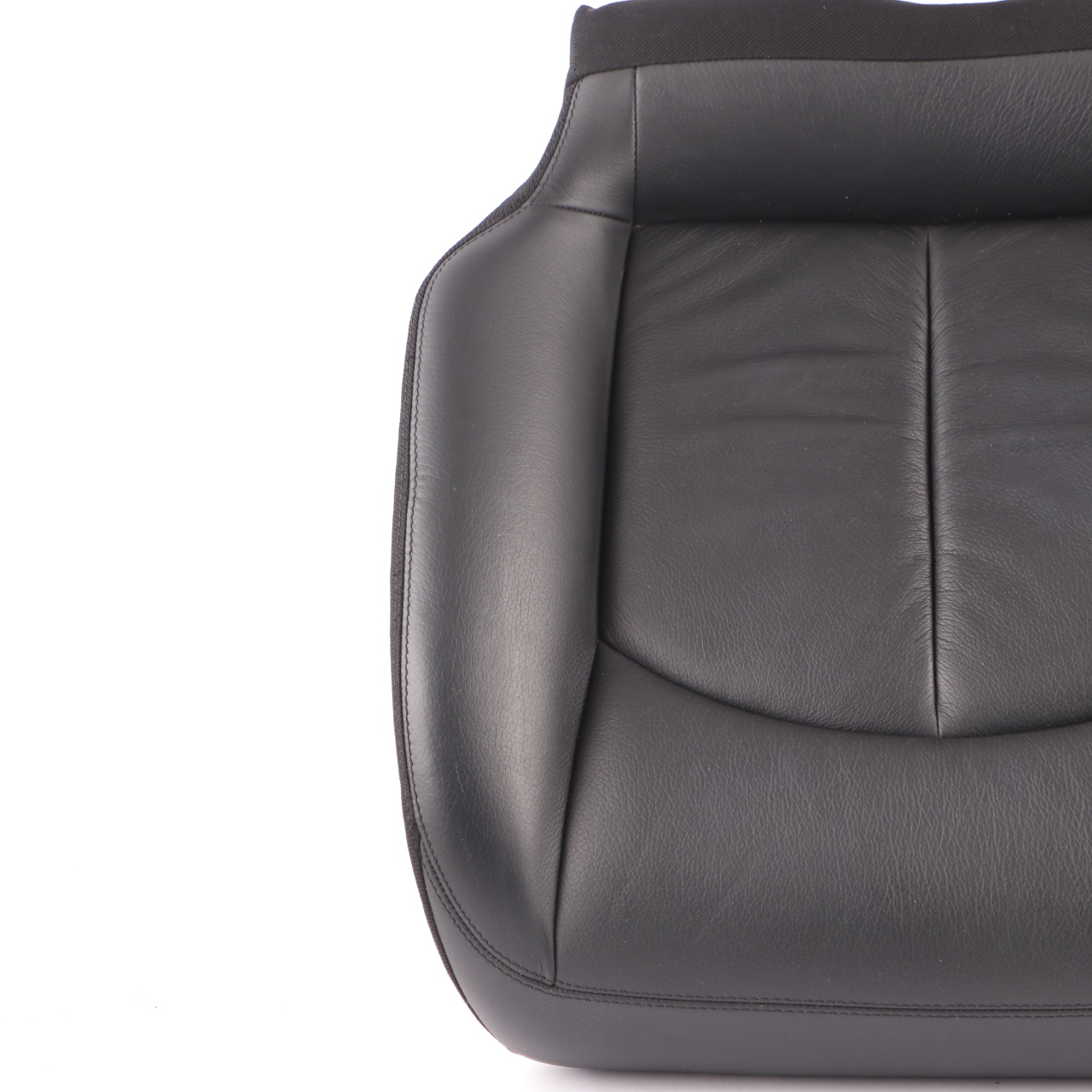 Mercedes A209 Seat Cover Rear Left N/S Cushion Covering Black Leather Nappa