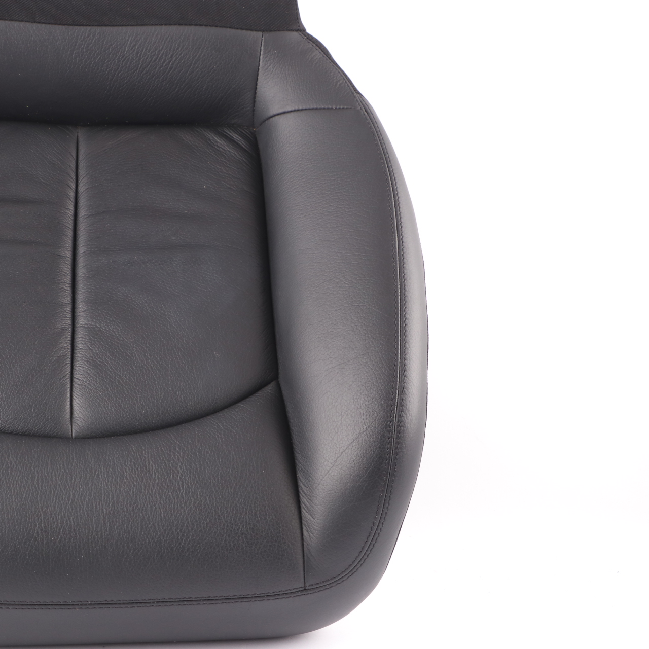 Mercedes A209 Seat Cover Rear Left N/S Cushion Covering Black Leather Nappa