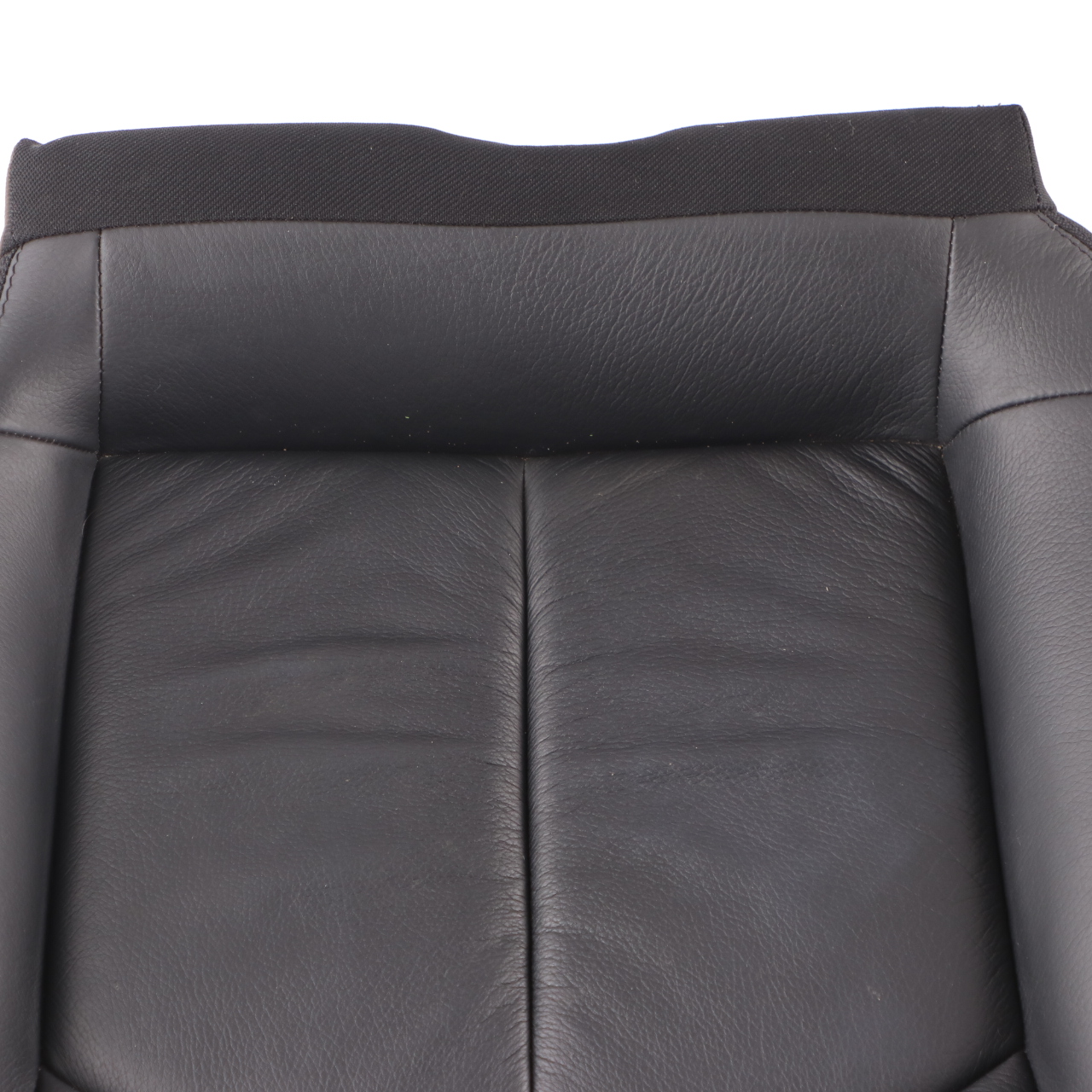 Mercedes A209 Seat Cover Rear Left N/S Cushion Covering Black Leather Nappa