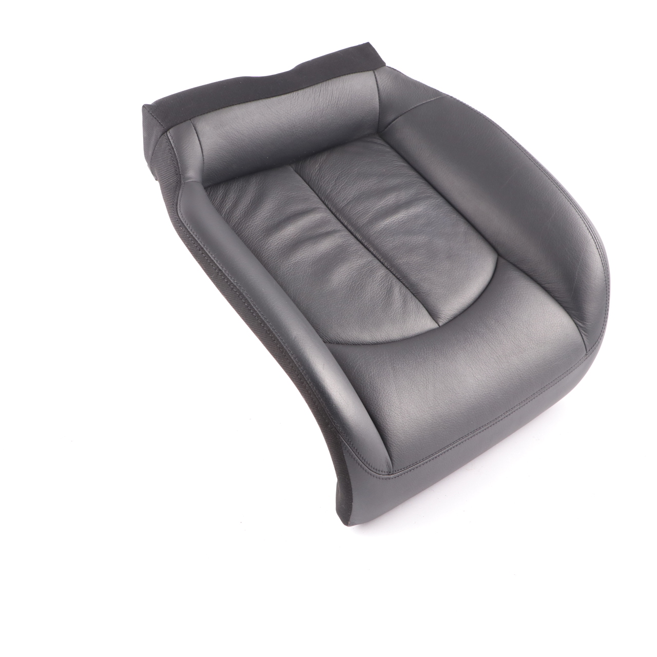 Mercedes A209 Seat Cover Rear Left N/S Cushion Covering Black Leather Nappa