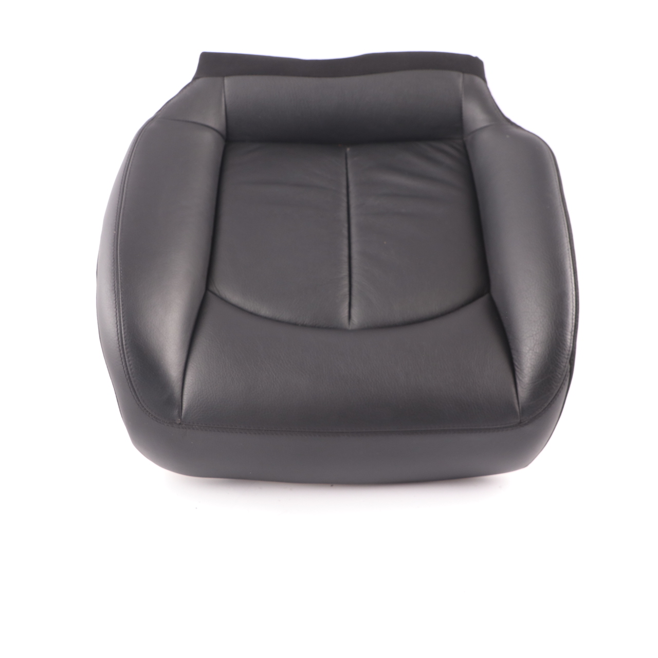 Mercedes A209 Seat Cover Rear Right O/S Cushion Covering Black Leather Nappa