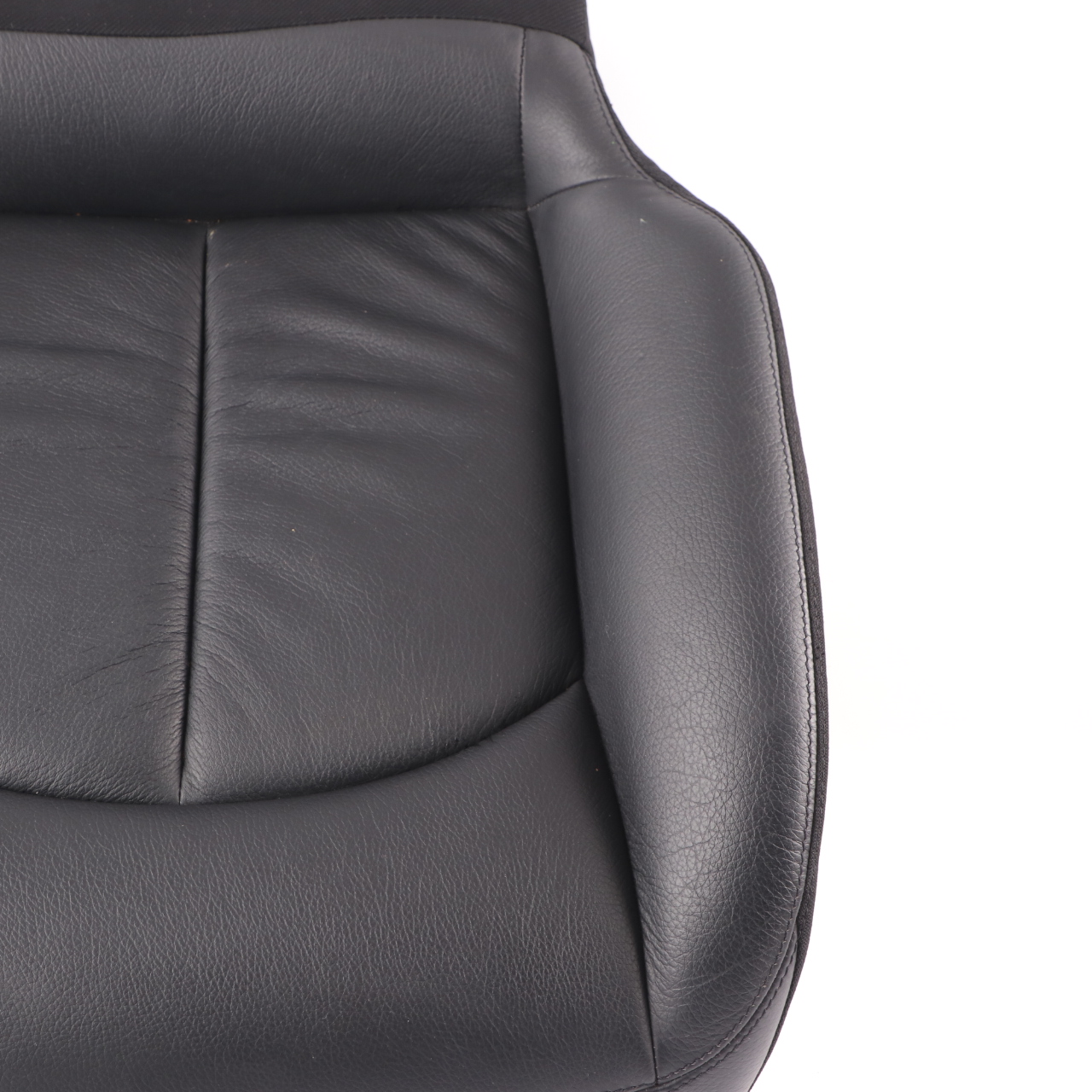 Mercedes A209 Seat Cover Rear Right O/S Cushion Covering Black Leather Nappa