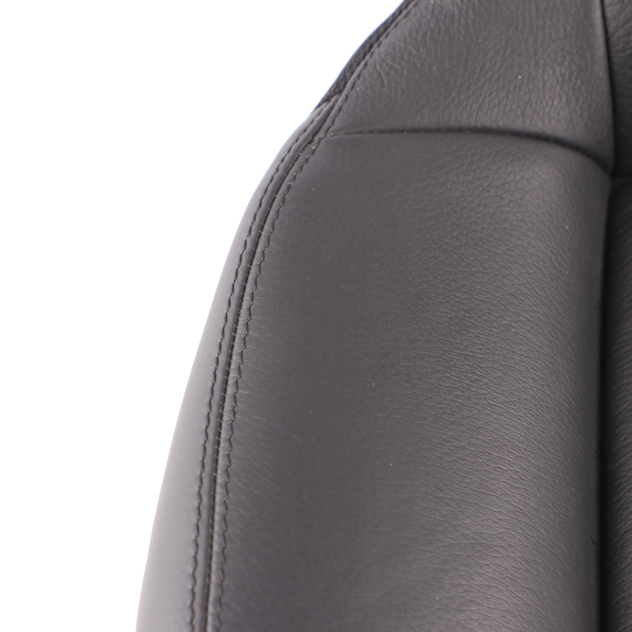 Mercedes A209 Seat Cover Rear Right O/S Cushion Covering Black Leather Nappa