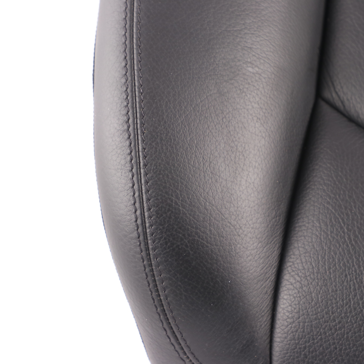 Mercedes A209 Seat Cover Rear Right O/S Cushion Covering Black Leather Nappa