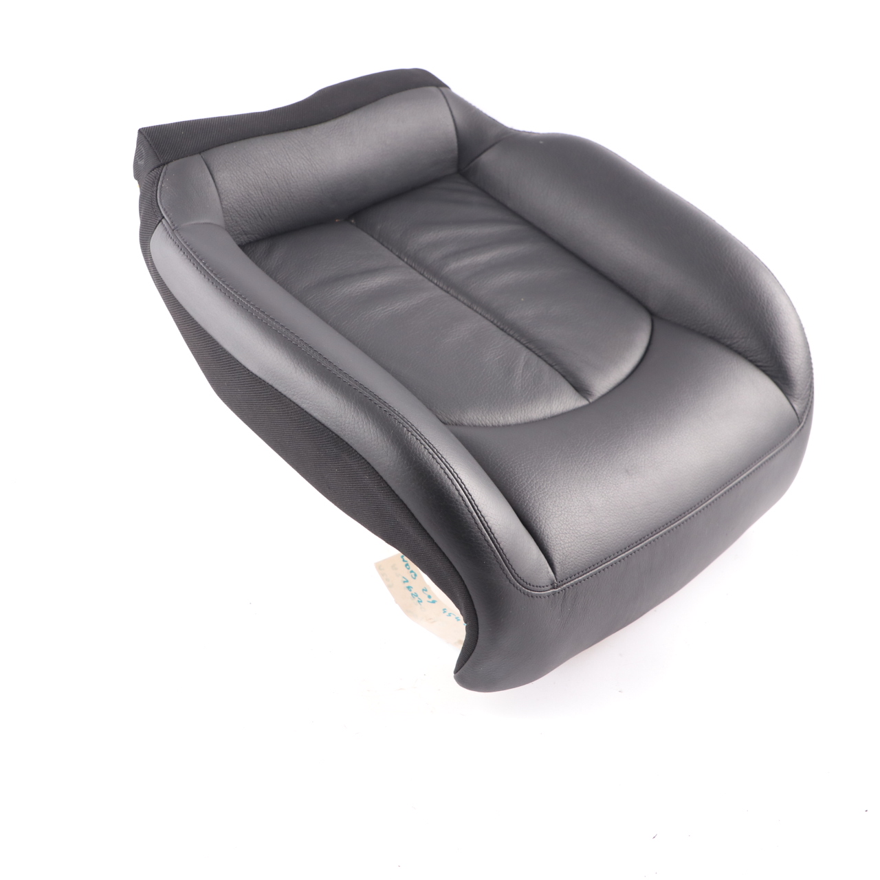 Mercedes A209 Seat Cover Rear Right O/S Cushion Covering Black Leather Nappa