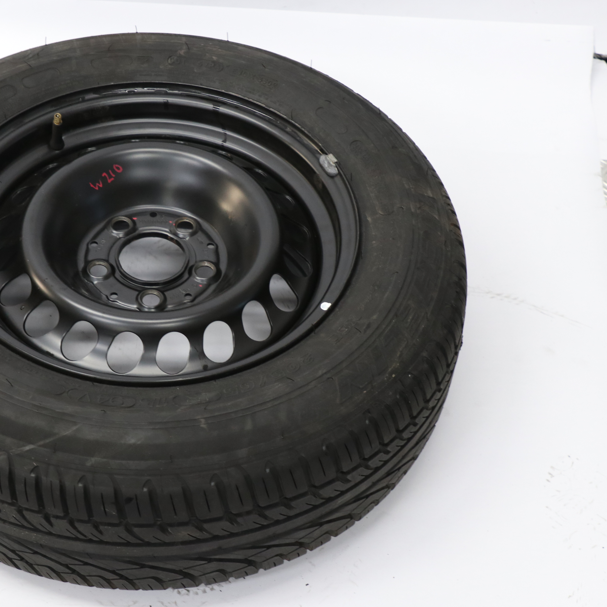 Mercedes W210 Spare Wheel Steel 16" 7J Tyre 205/65 ET:37 A2104000702