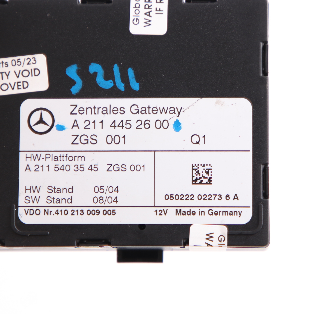 Mercedes W211 Central Gateway Control Unit Module ECU A2114452600