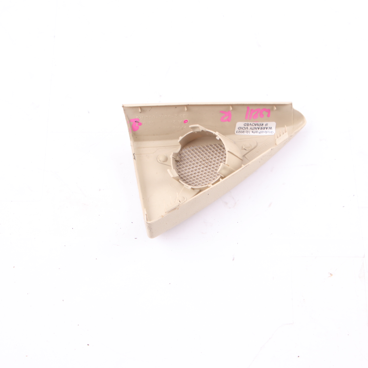 Mercedes W211 Tweeter Cover Front Right O/S Mirror Triangle Beige A2117250294