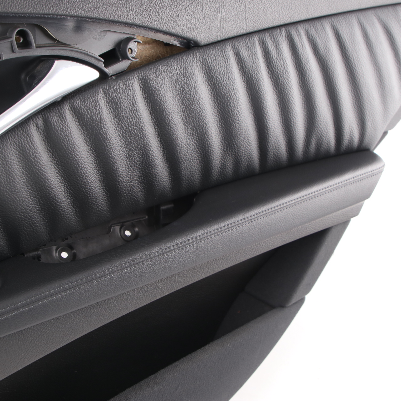 Mercedes W211 Door Card Rear Right O/S Door Trim Panel Black Leather Elegance