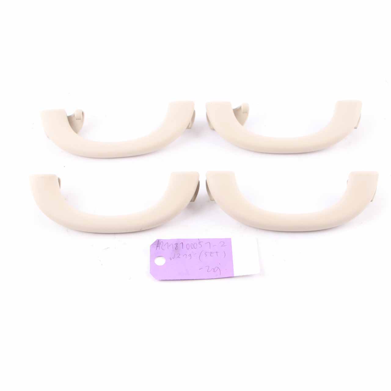 Mercedes W211 Roof Grab Handle Set Front Rear Left Right N/O/S Beige A2118100051