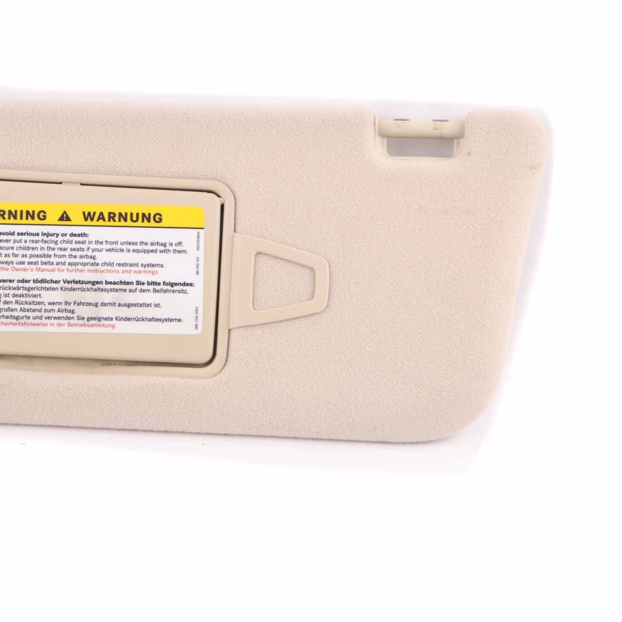 Sun Visor Mercedes S211 W211 Cover Left N/S Sunvisor Panel Beige A2118100310