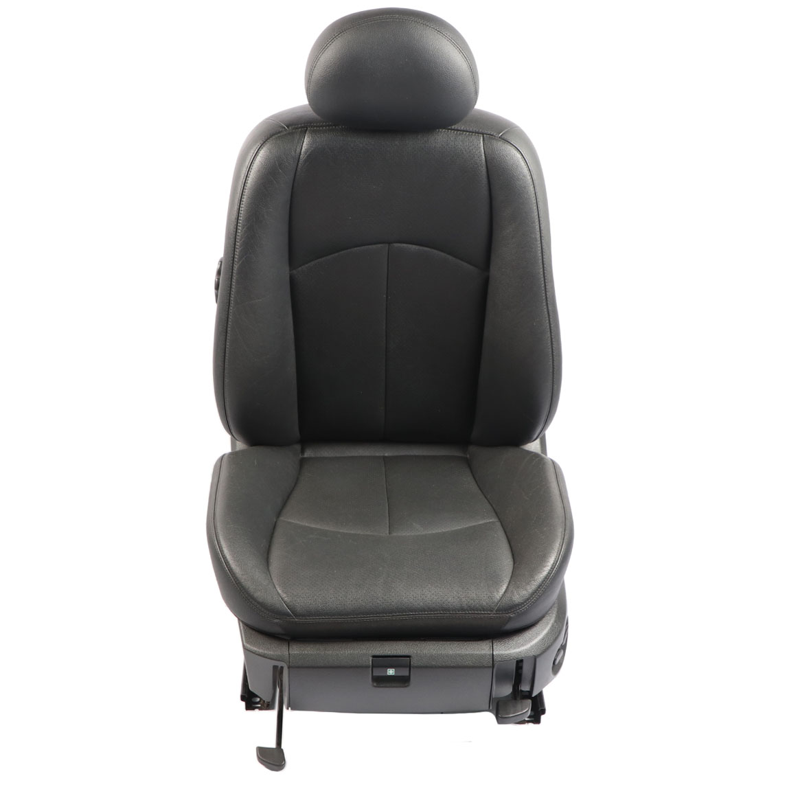 Mercedes W211 Front Seat Left N/S Heated Leather Nappa Black Semi-Aniline