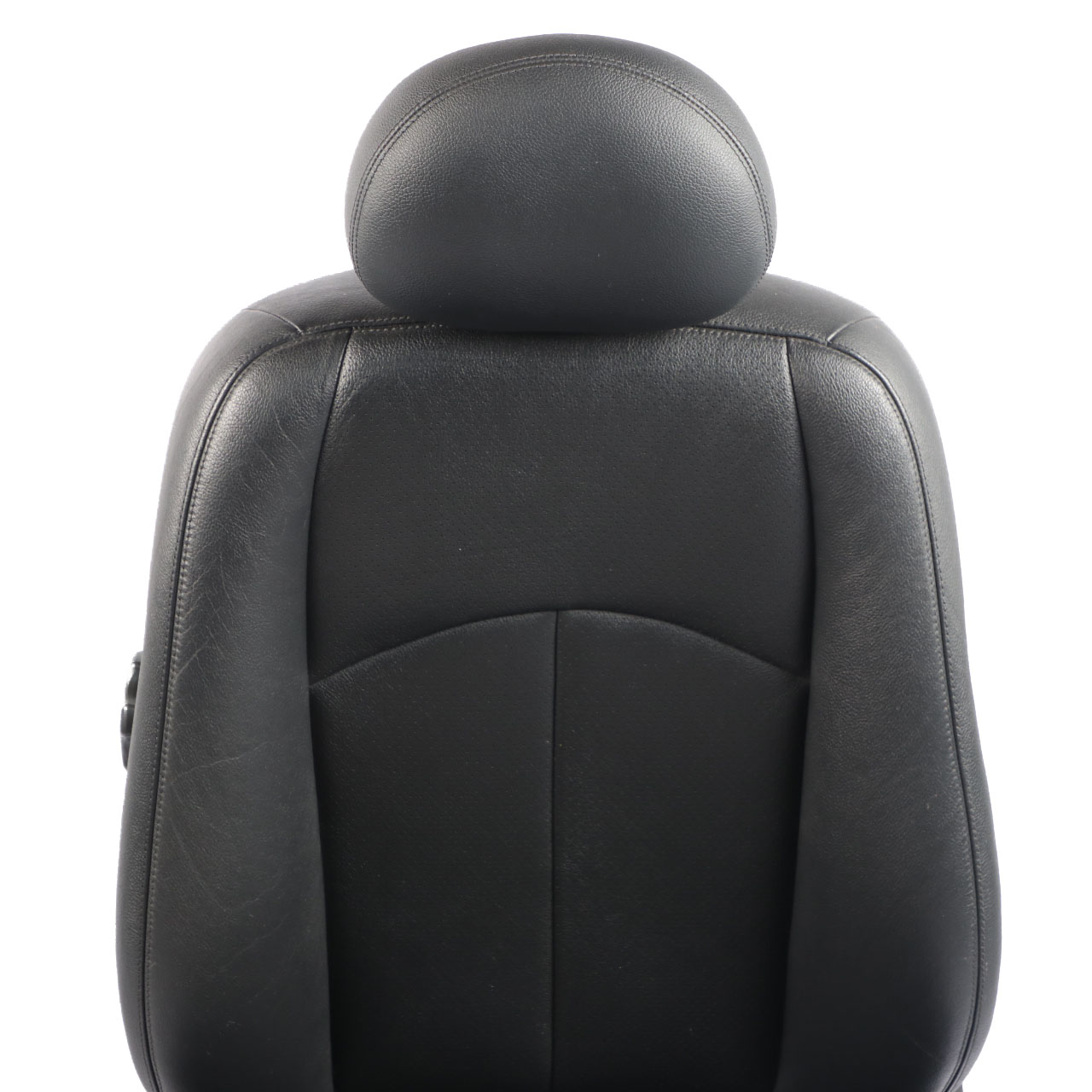 Mercedes W211 Front Seat Left N/S Heated Leather Nappa Black Semi-Aniline