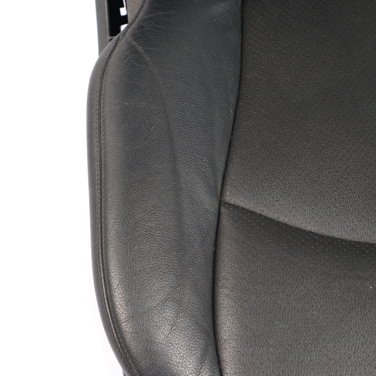 Mercedes W211 Front Seat Right O/S Heated Leather Nappa Black Semi-Aniline