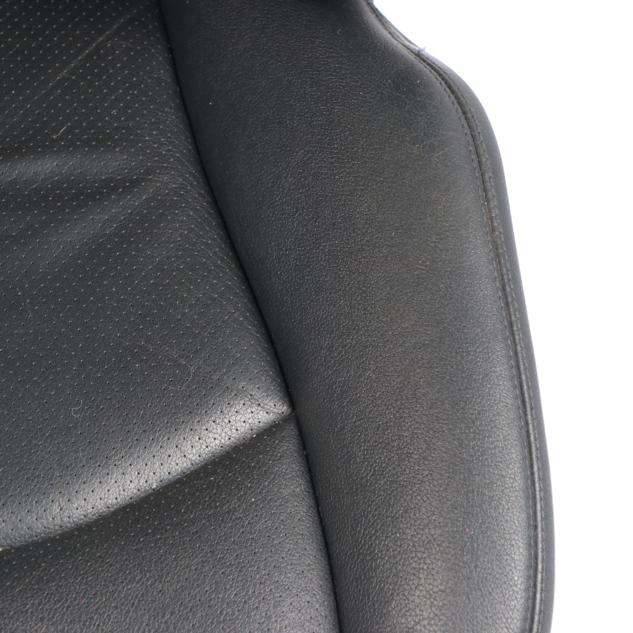 Mercedes W211 Front Seat Right O/S Heated Leather Nappa Black Semi-Aniline