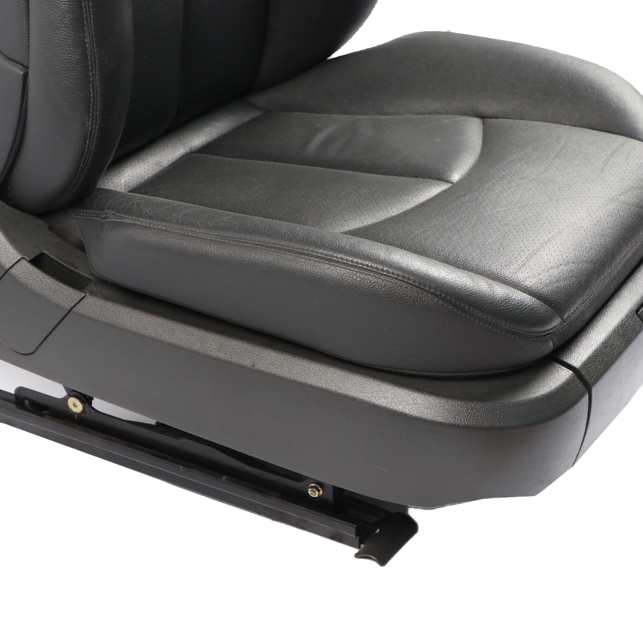 Mercedes W211 Front Seat Right O/S Heated Leather Nappa Black Semi-Aniline