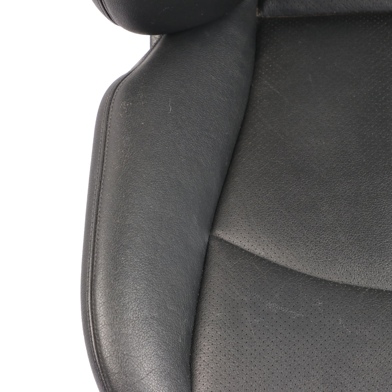 Mercedes W211 Front Seat Left N/S Heated Leather Nappa Black Semi-Aniline