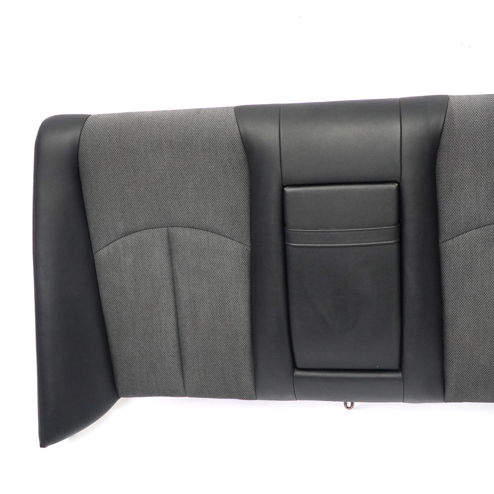 Mercedes W211 Rear Seat Backrest Cover Saloon Black Leather Combination Black