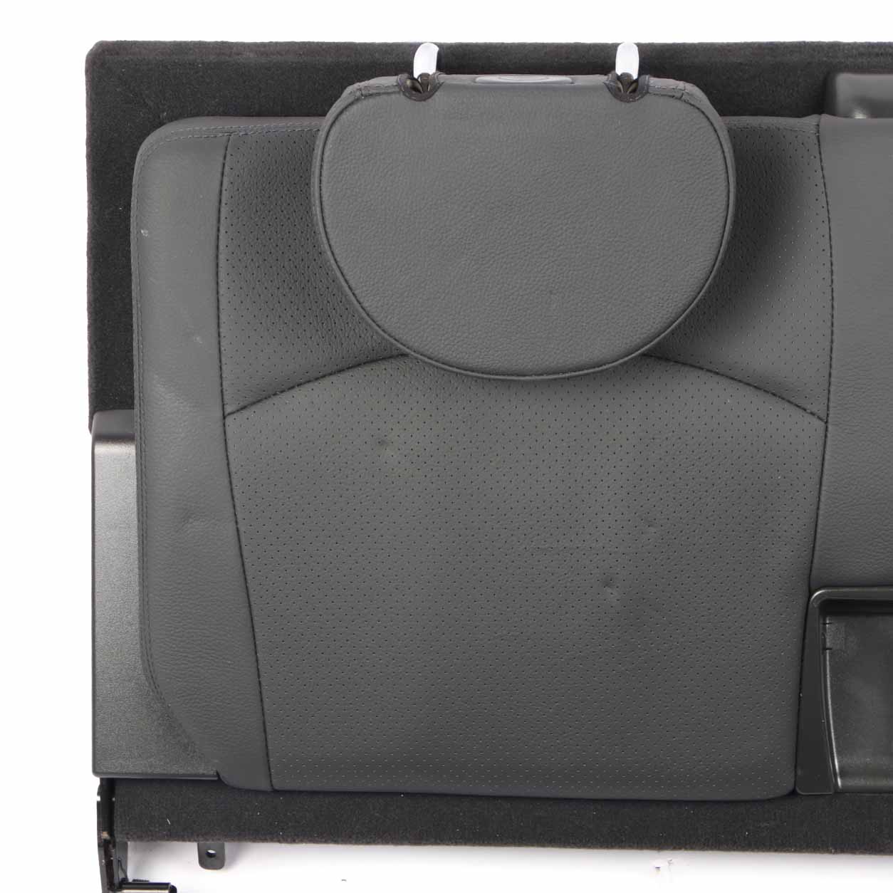 Mercedes S211 Rear Folding Seat Luggage Trunk Boot Leather Nappa Black Set