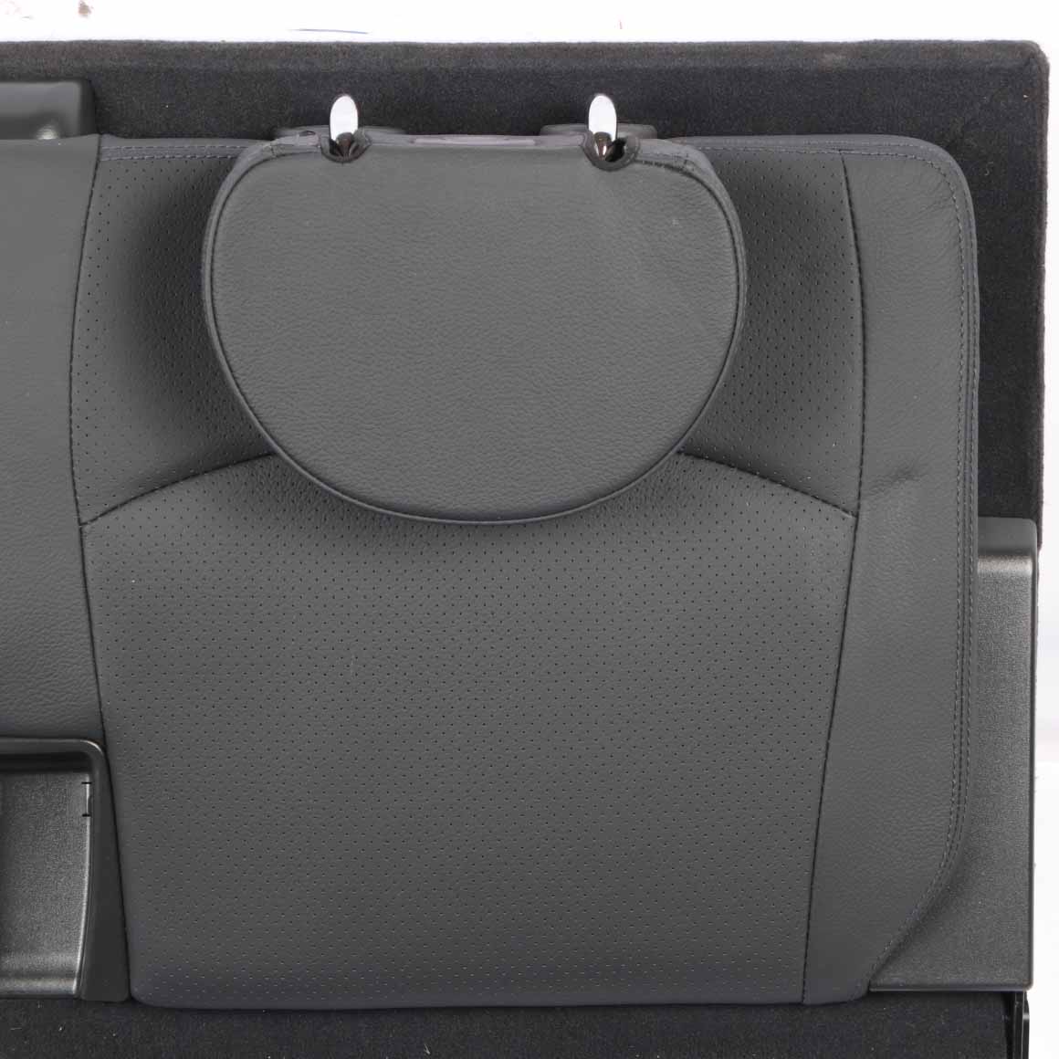 Mercedes S211 Rear Folding Seat Luggage Trunk Boot Leather Nappa Black Set