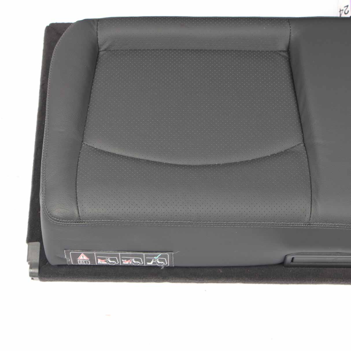 Mercedes S211 Rear Folding Seat Luggage Trunk Boot Leather Nappa Black Set