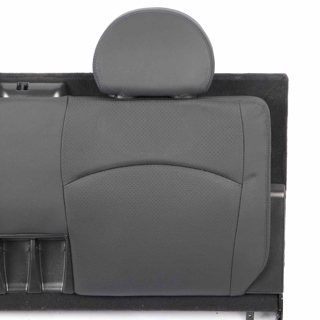 Mercedes S211 Rear Folding Seat Luggage Trunk Boot Leather Nappa Black Set