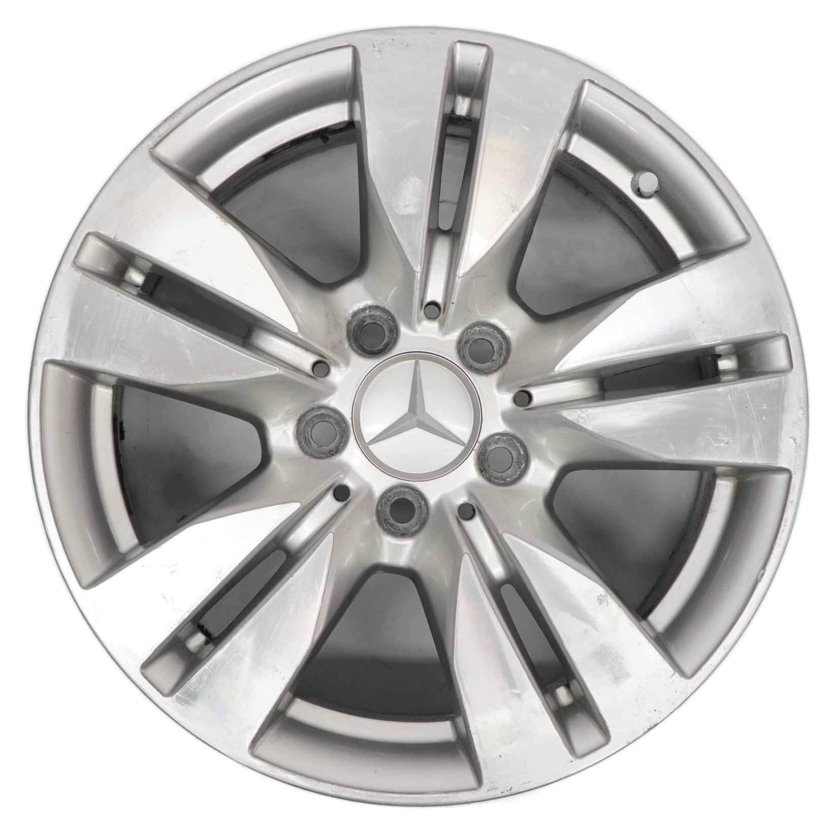 Mercedes W212 Silver Alloy Wheel Rim 5-Double Spoke 16" ET:46 8J A2124010202