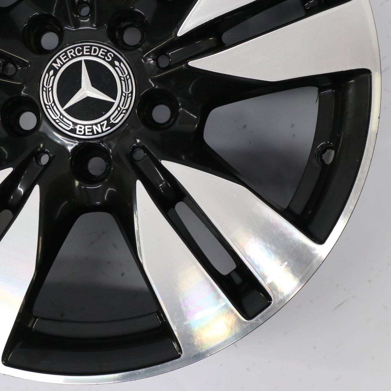 Mercedes W212 Black Alloy Wheel Rim 5-Double Spoke 16" ET:46 8J A2124010202