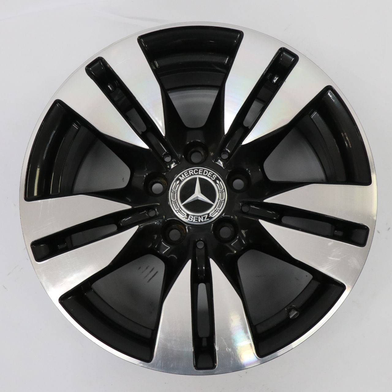 Mercedes W212 Black Alloy Wheel Rim 5-Double Spoke 16" ET:46 8J A2124010202