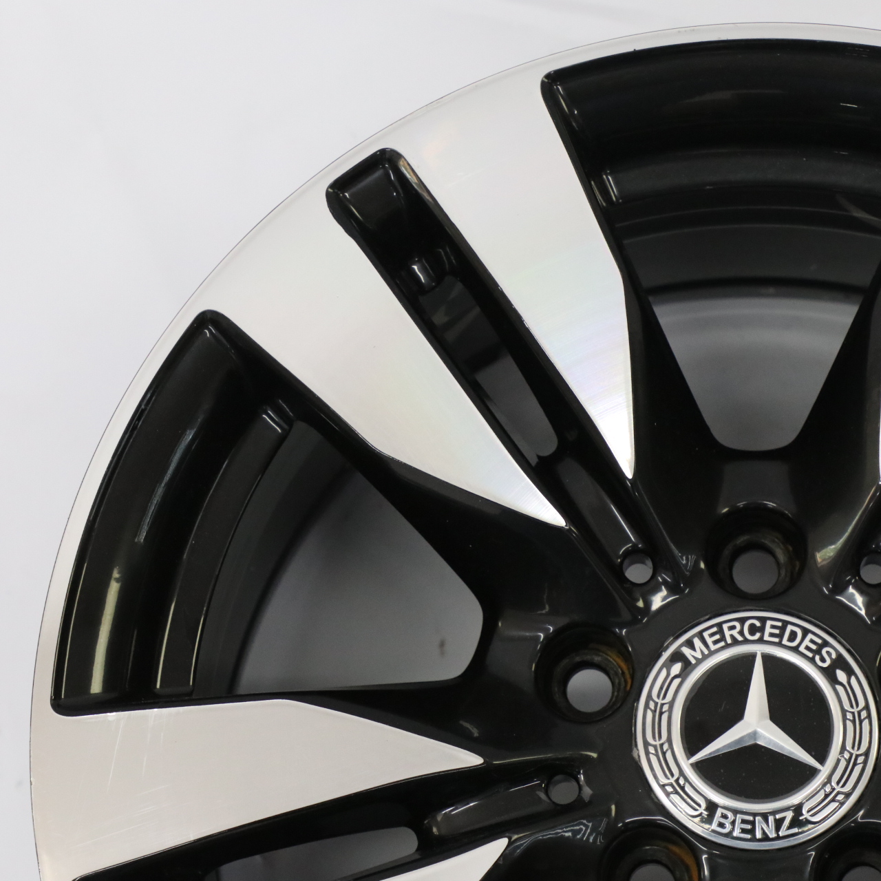 Mercedes W212 Black Alloy Wheel Rim 5-Double Spoke 16" ET:46 8J A2124010202