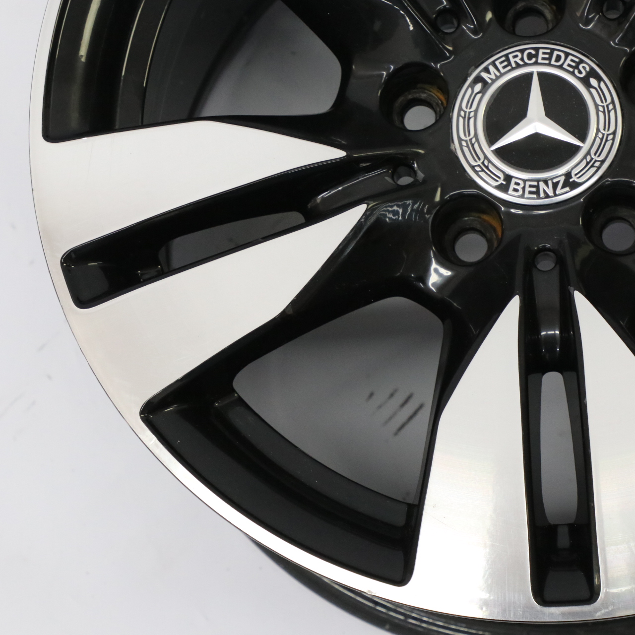 Mercedes W212 Black Alloy Wheel Rim 5-Double Spoke 16" ET:46 8J A2124010202