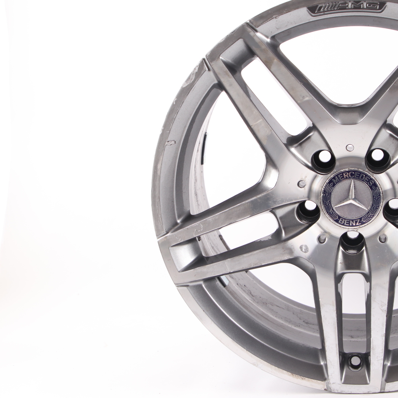 Mercedes W212 AMG Rear Wheel Alloy Rim 5-Double Spoke 18" ET:54 9J A2124010400