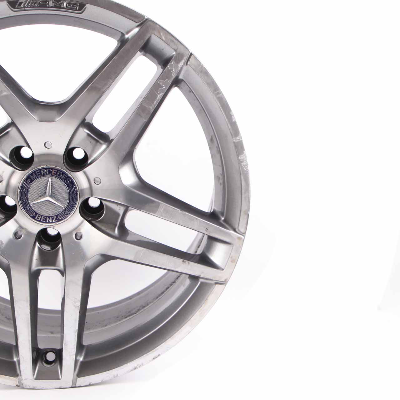 Mercedes W212 AMG Rear Wheel Alloy Rim 5-Double Spoke 18" ET:54 9J A2124010400