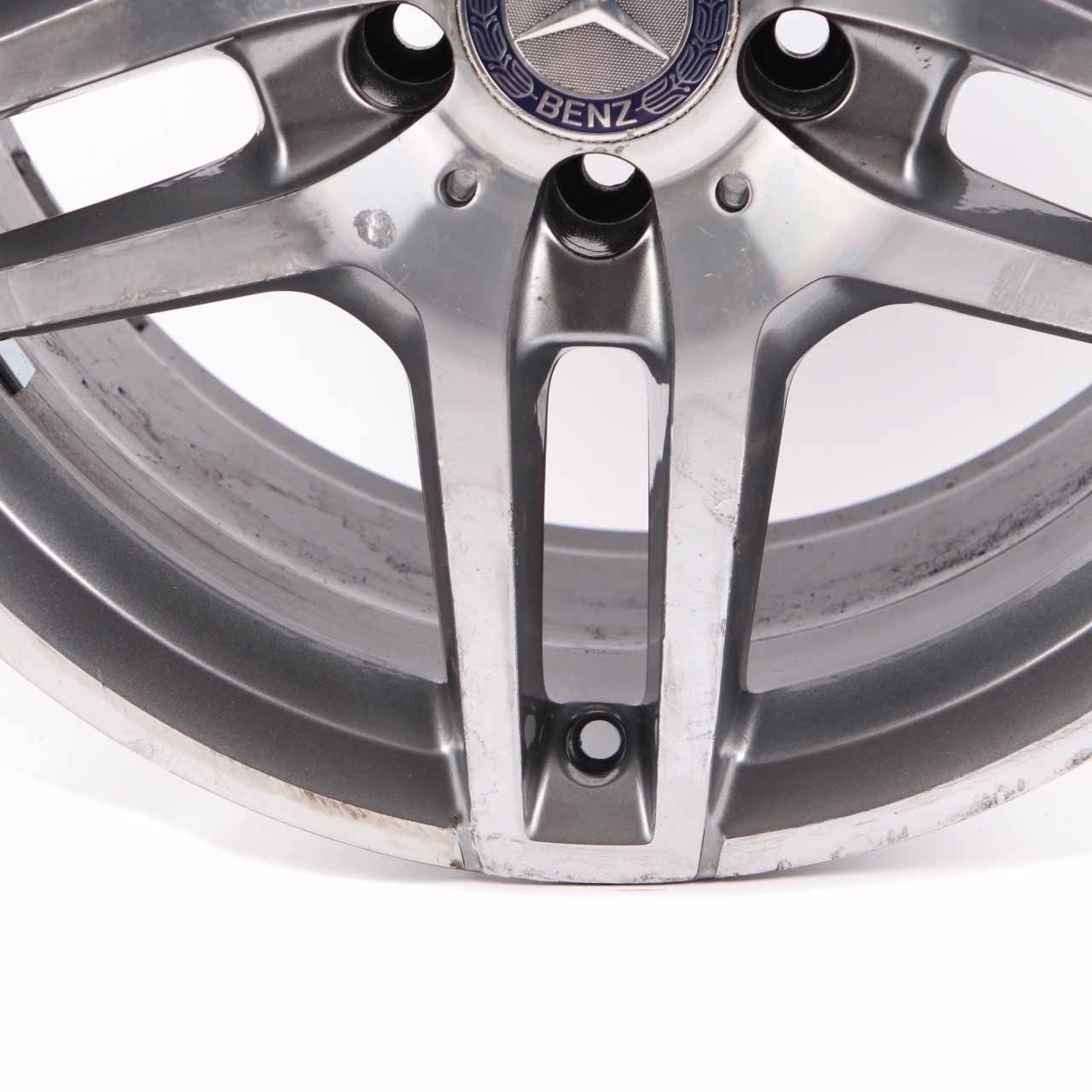 Mercedes W212 AMG Rear Wheel Alloy Rim 5-Double Spoke 18" ET:54 9J A2124010400