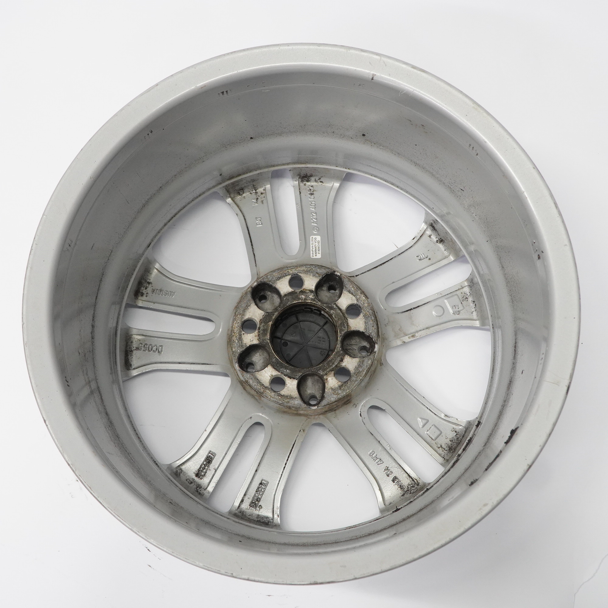 Mercedes W212 Silver Alloy Wheel Rim 5-Double Spoke 17" ET:48 8J A2124010902