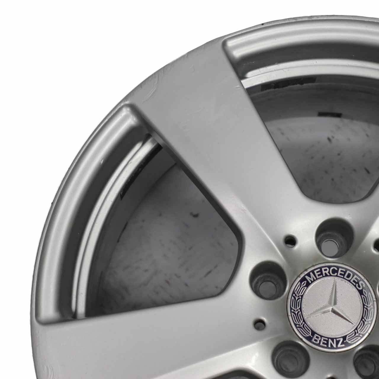 Mercedes W212 Front Axle Silver Alloy Wheel Rim 18" ET:48 8,5J A2124011302